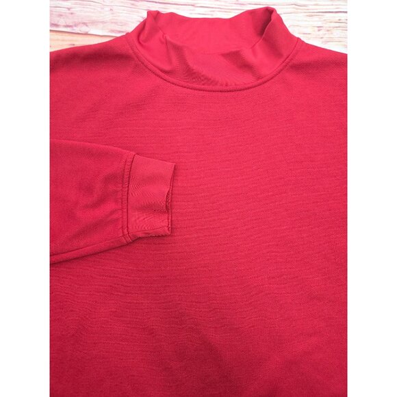 Footjoy Mens Red Golf Mock Sweater XL - Timarron Country Club - Picture 7 of 9